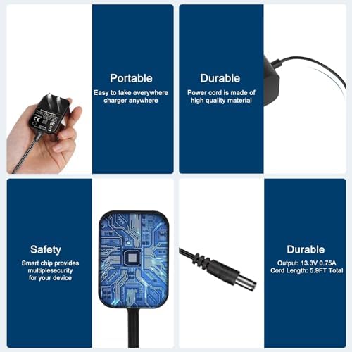 Shark Vacmop Charger 18 Meter Replacement for VM200 VM190 Series
