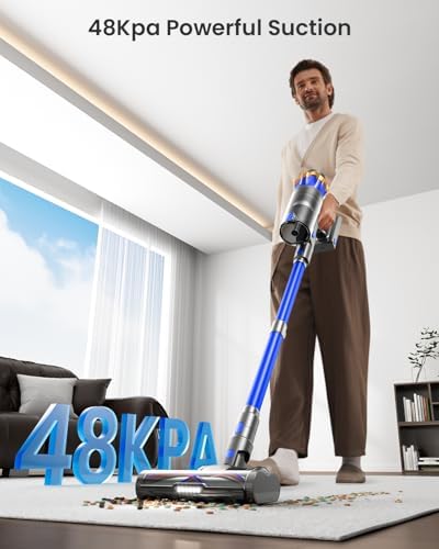 JELLYPIG Cordless Vacuum Cleaner 580W 48KPA 65Mins
