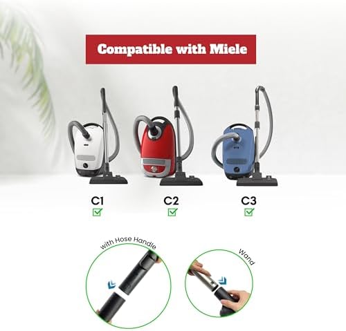 Miele Vacuum Attachments Kit with Extension Wands and Adapter