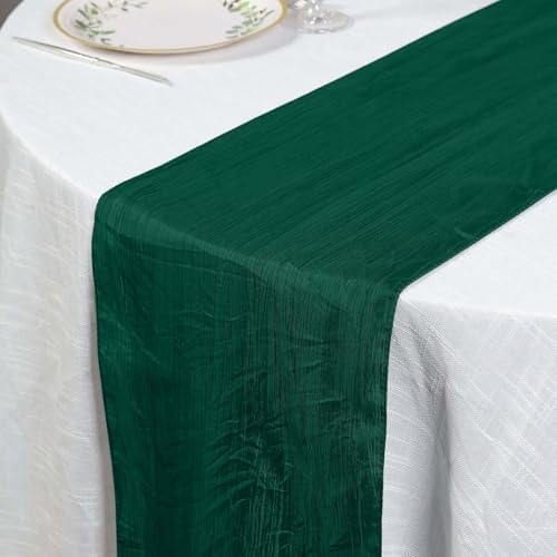 Efavormart 12x108 Accordion Crinkle Taffeta Table Runner