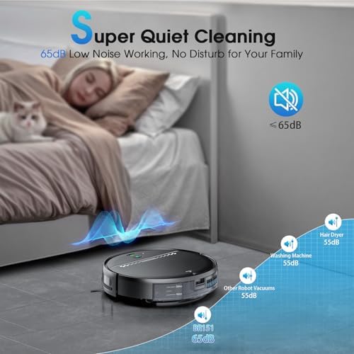 SHELIKI Robot Vacuum and Mop 2-in-1 Cleaner