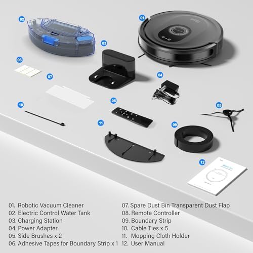 Tikom Robot Vacuum and Mop Combo with 5000Pa Suction