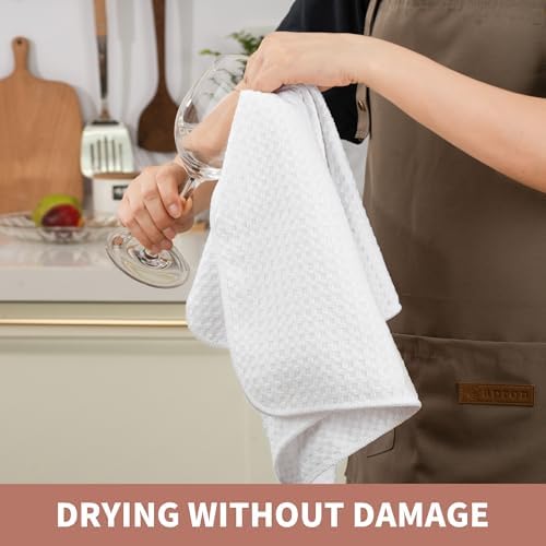 New Microfiber Kitchen Towels Waffle Weave Set of 2