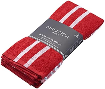 Nautica 100 Cotton Dish Towels Set of 3