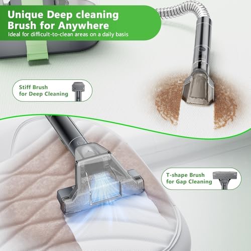 Carpet Cleaner Machine with 18Kpa Suction and 500W Power