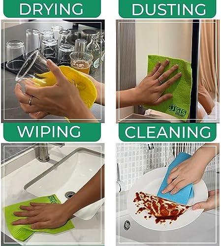 Premium Quality Swedish Sponge Dishcloths 10 Pack