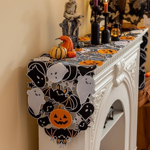 Joyfol Day Halloween Table Runner 14x59 Inch