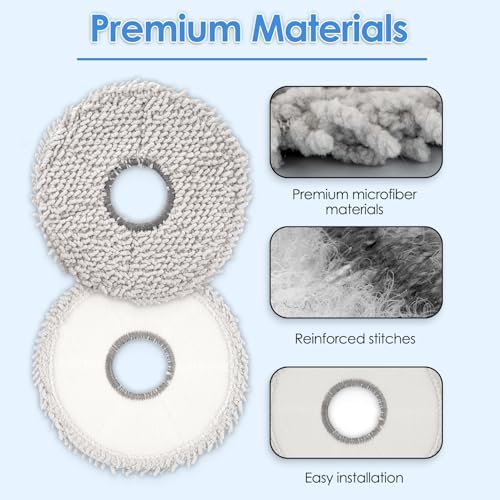 6 Pack T30S Mop Pads Compatible with ECOVACS DEEBOT Models