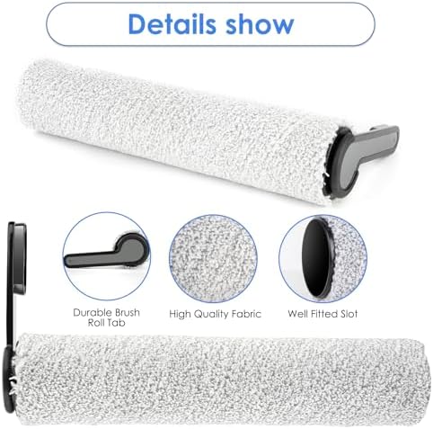Roller Handle Not Detachable 3 Pack Replacement Brush Rollers