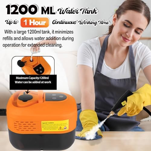 1200ml Handheld Steam Cleaner with 5 Accessories