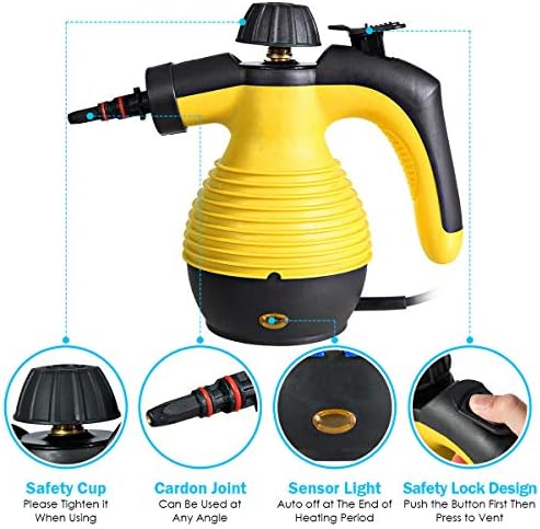 Goplus 1050W Handheld Steam Cleaner with Attachments