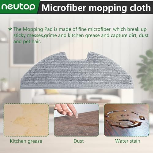 Neutop Replacement Washable Mopping Cloths 6-Pack