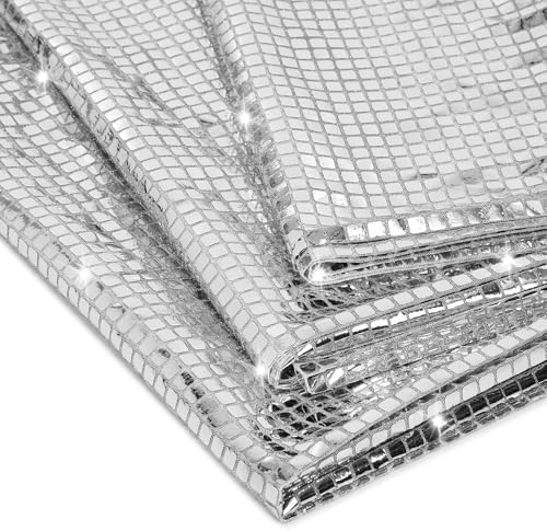 35 Inch x 10 Yard Silver Glitter Table Runner