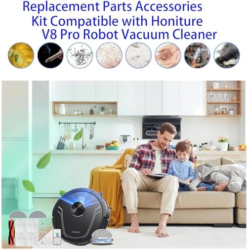 Replacement Accessories Kit for Honiture V8 Pro Robot Vacuum Cleaner