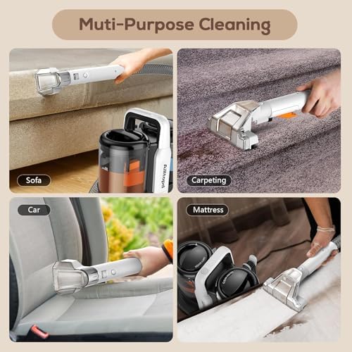 Ailltopd Portable Carpet Spot Cleaner with Dual Brush Heads 1