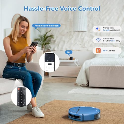 iMartine 2-In-1 Robot Vacuum and Mop Combo with WiFi and App