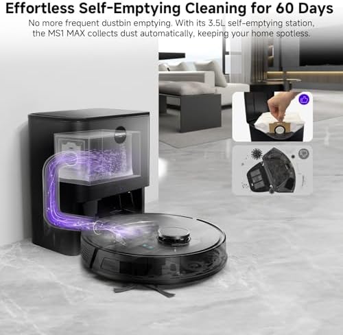 MONSGA Robot Vacuum and Mop Combo with 5000Pa Suction