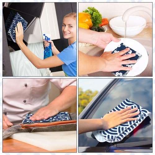 36 Count Reusable Cotton Cleaning Cloths for Home Kitchen and Bathroom