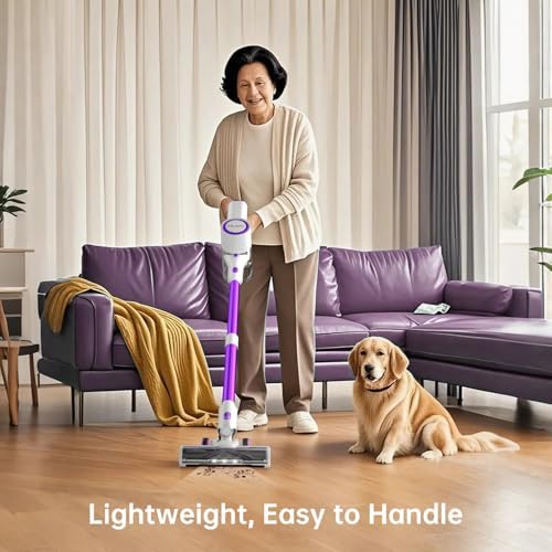 Fabuletta Cordless Vacuum Cleaner 500W Lightweight with 50 Min Battery