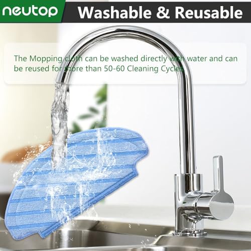 Neutop Replacement Washable Mopping Pads 8-Pack