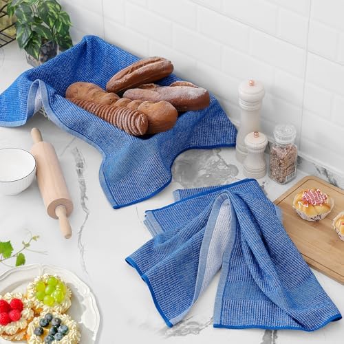 Homaxy Premium Kitchen Towels 6 Pack Blueberry