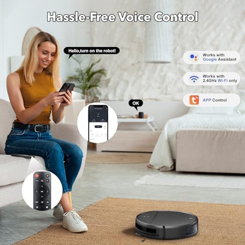 2 in 1 Mopping and Vacuuming Robot with WiFi App Control