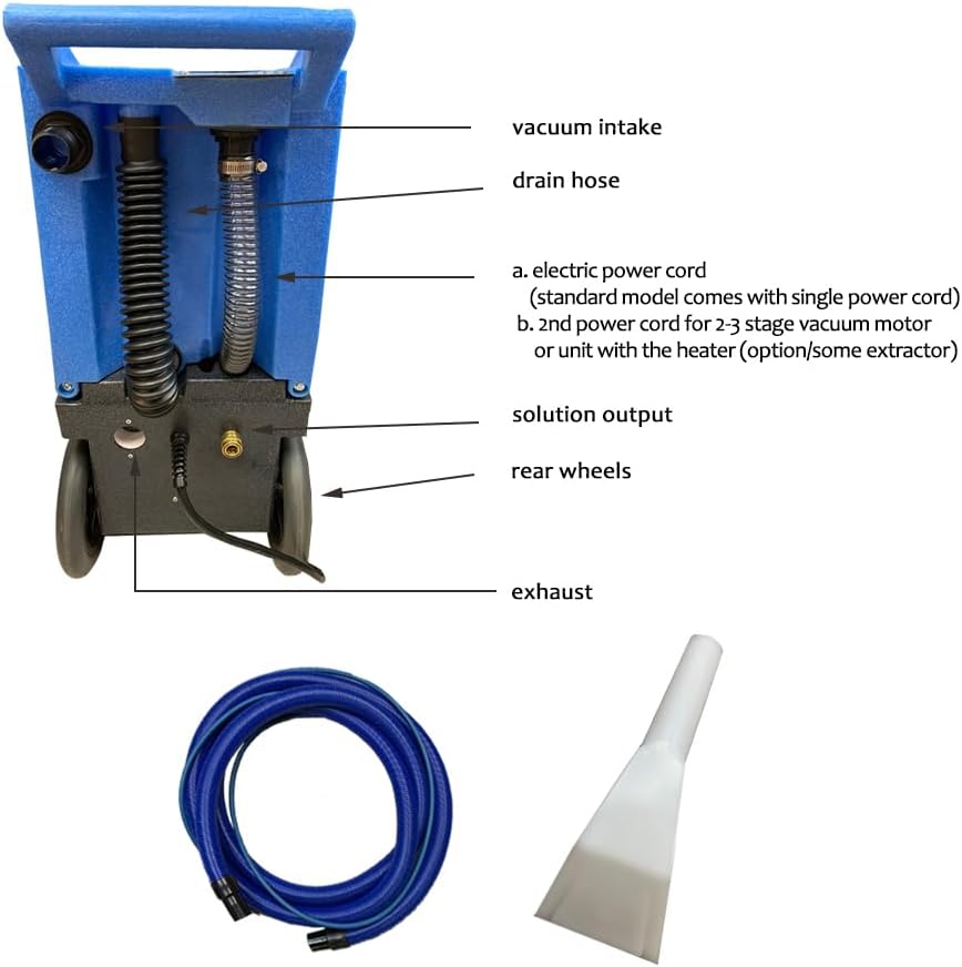 Z-Thunder Portable Carpet Extractor with Heat 120 PSI