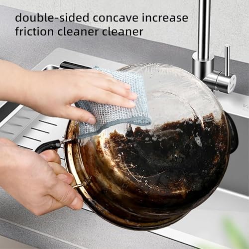 Multipurpose Wire Dish Rags 5PCS Reusable Kitchen Cleaner