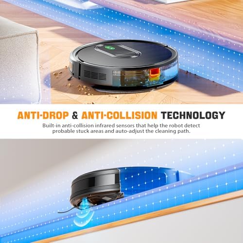 T8S Robot Vacuum and Mop Combo 2 in 1 with 3200Pa Suction