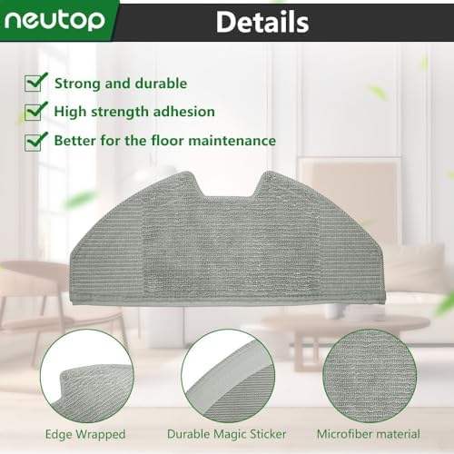 Neutop Replacement Mopping Cloths for eufy X8 Pro 6-Pack