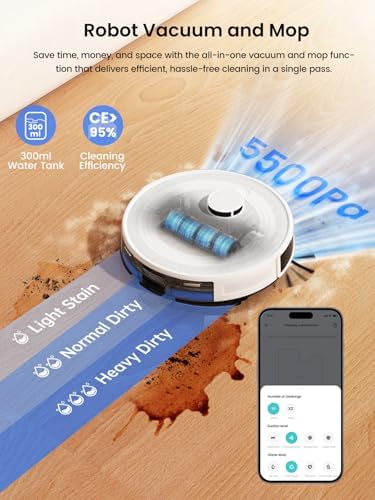Lefant LiDAR Robot Vacuum and Mop with 45-Day Self-Emptying