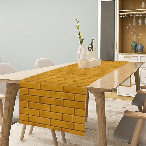 Yellow Brick Road Printed Table Runner Boho Decor 13x72 Inch