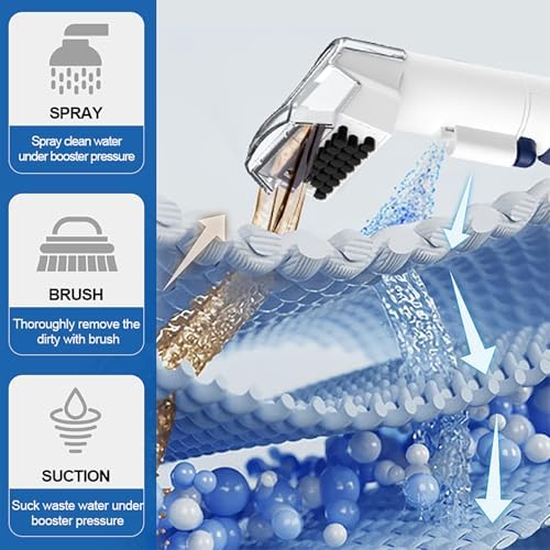 Carpet Spot Cleaner Machine with 62oz Tank and Dual Brushes