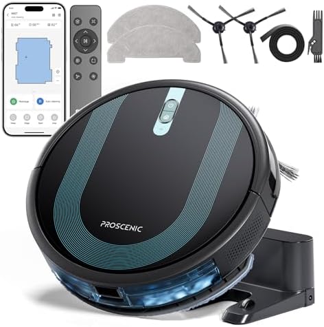 Proscenic 850T WiFi Robot Vacuum and Mop with Gyro Navigation