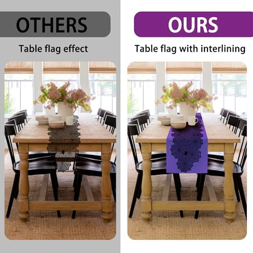 RunNico Halloween Spider Web Table Runner 72 x 18
