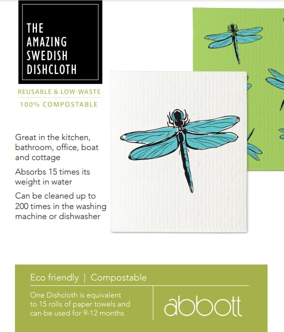 Abbott Collection Dish Cloths Set of 2 65X8