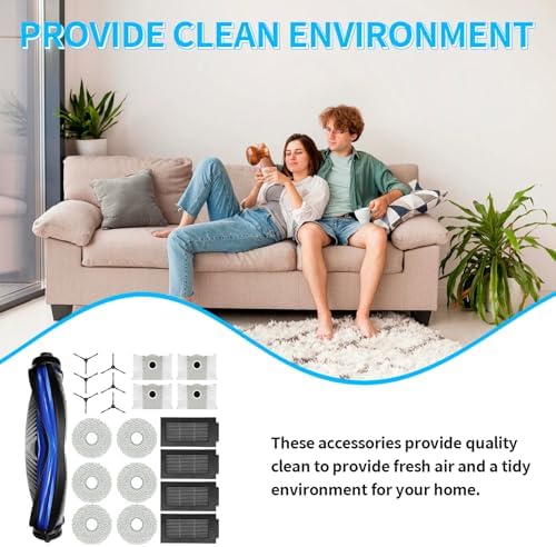 20 Pcs Accessories Kit for ECOVACS T50 Pro Robot Vacuum