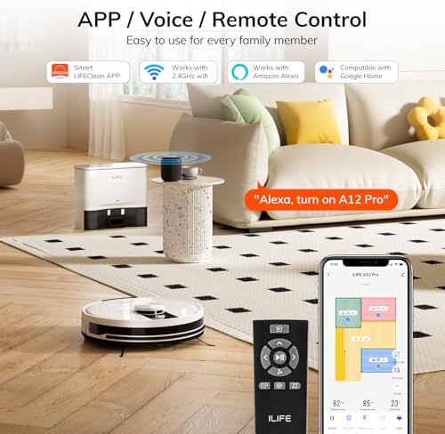 ILIFE A12 Pro Robot Vacuum and Mop Combo with Self Emptying Station