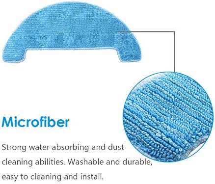 4PCS Replacement Mop Cloths for Coredy Robot Vacuums