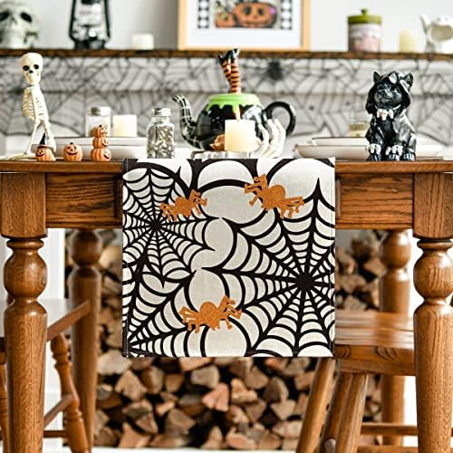 Artoid Mode Spider Web Table Runner 13x72 Inch