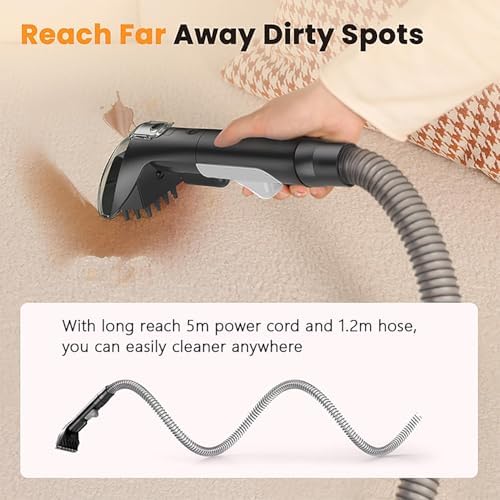 Carpet Spot Cleaner Machine with 62oz Tank and Dual Brushes