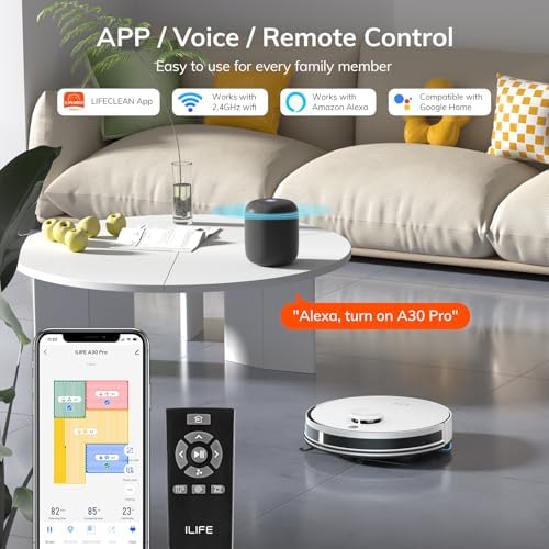 ILIFE A30 Pro Robot Vacuum Cleaner with Mop and Self Emptying Station