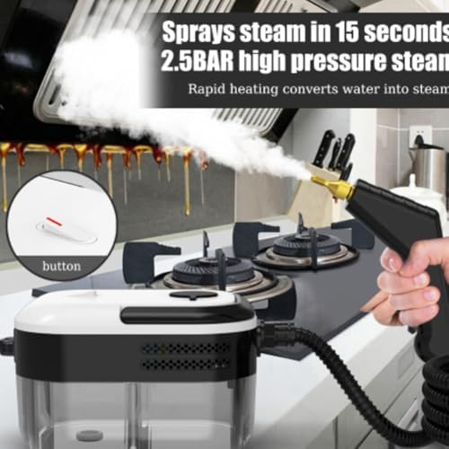 Handheld Steam Cleaner with 3 Brush Heads and 25Bar Pressure