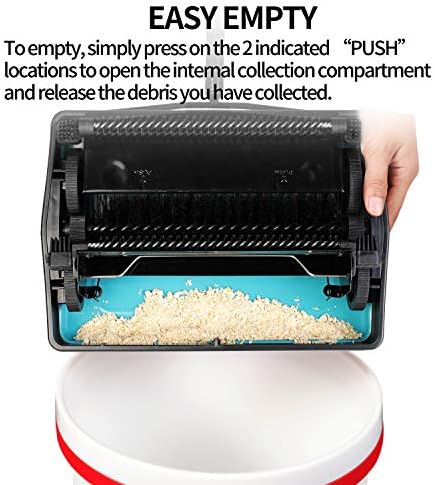 Yocada Carpet Sweeper with Brush for Home Office Cleaning