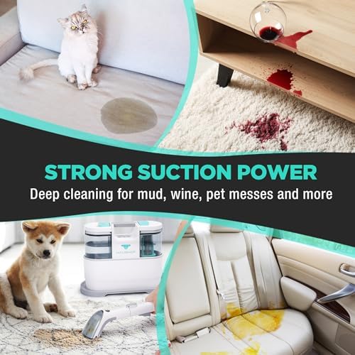 HAUSHOF Cordless Carpet Upholstery Cleaner Machine