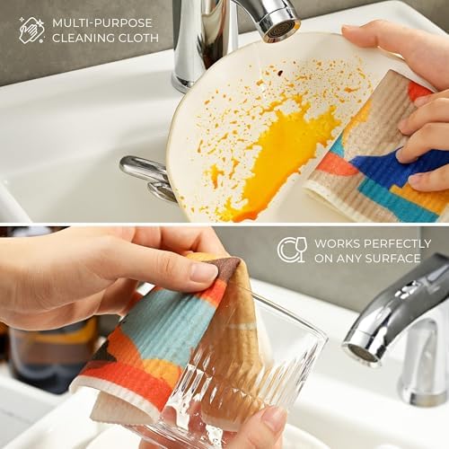 MaisoNovo Swedish Dishcloths Pack of 4