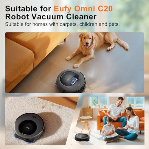 22 Pack Accessories for Eufy Omni C20 Robot Vacuum