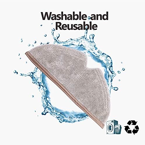 KEEPOW 8 Pcs Microfiber Mop Cloth Pad Refill Kit