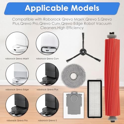 11 Pack QRevo S Replacement Parts for Roborock Robot Vacuums