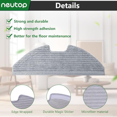 Neutop Replacement Washable Mopping Cloths 6-Pack